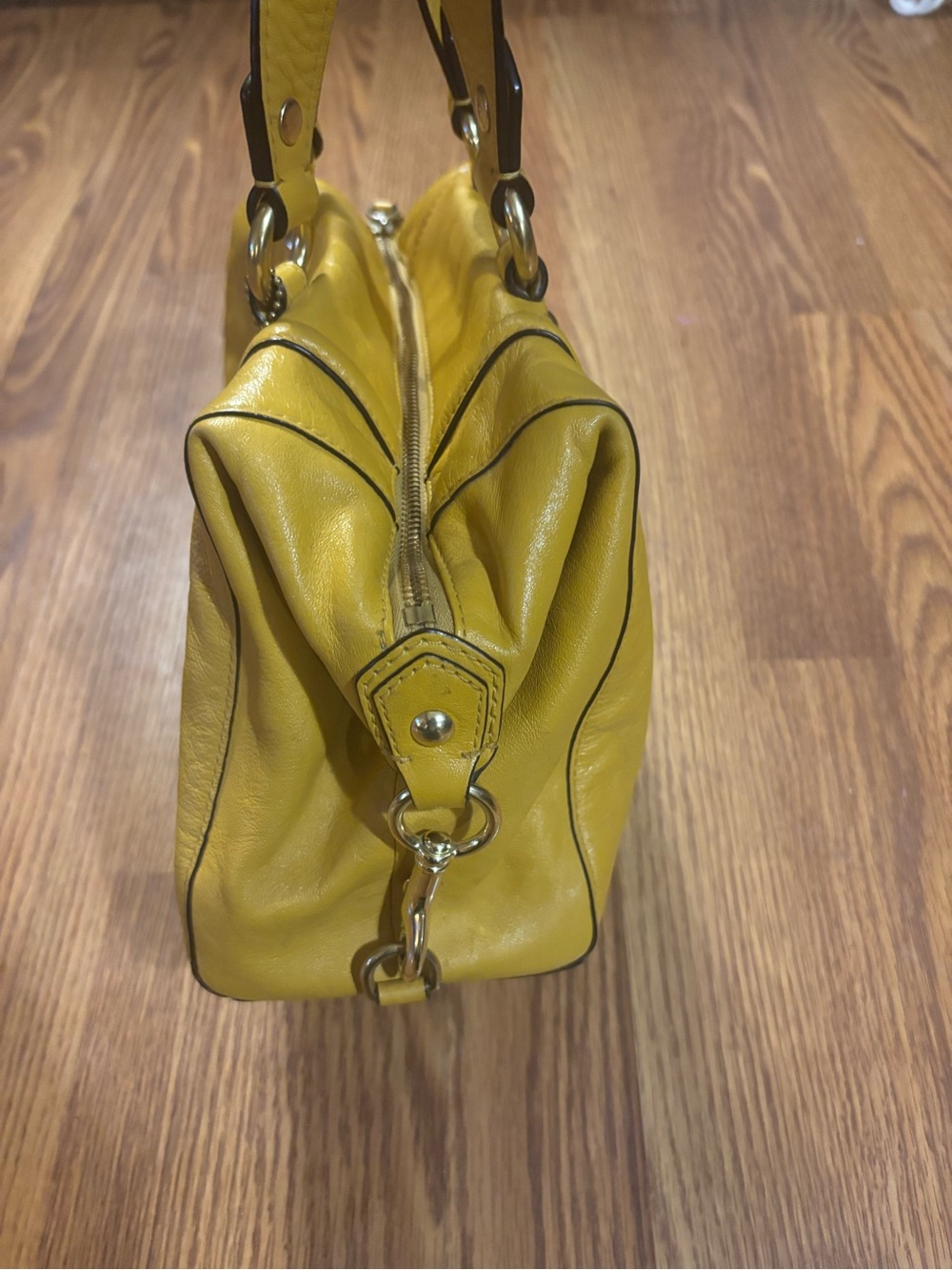 Authentic Y2k Coach Ashley Yellow Leather Satchel Han… - Gem